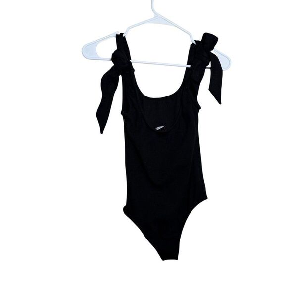Petal & Pup One Piece Women's 2 Black Tie Sleeveless Tie Ribbed Solid - Picture 5 of 9